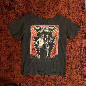 Vintage Iggy Pop & The Stooges T Shirt Size Small
